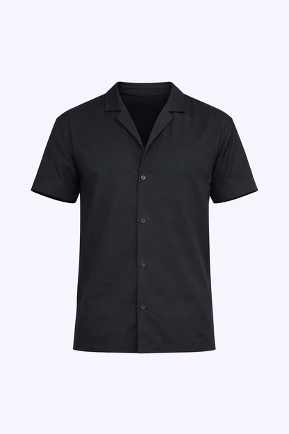 Black Half Sleeve Shirt