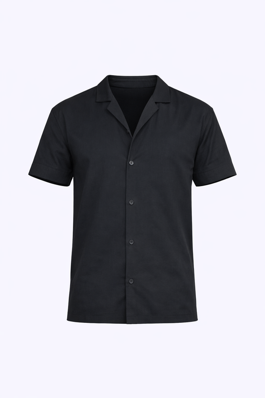 Black Half Sleeve Shirt