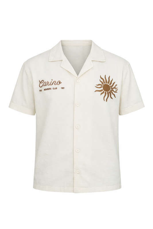 White Shirt With Pattern