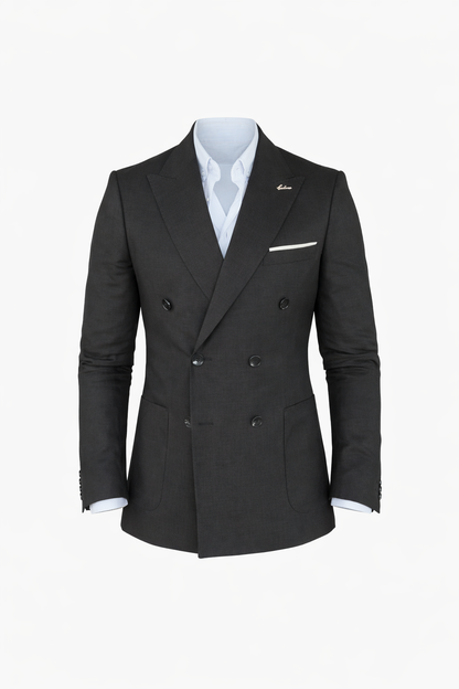 Black Double Button Blazer