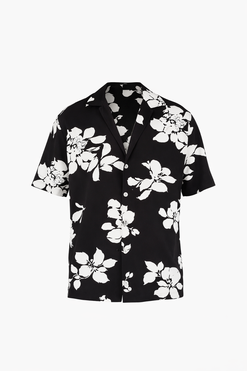 Black & White Floral Shirt