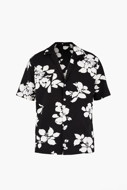 Black & White Floral Shirt