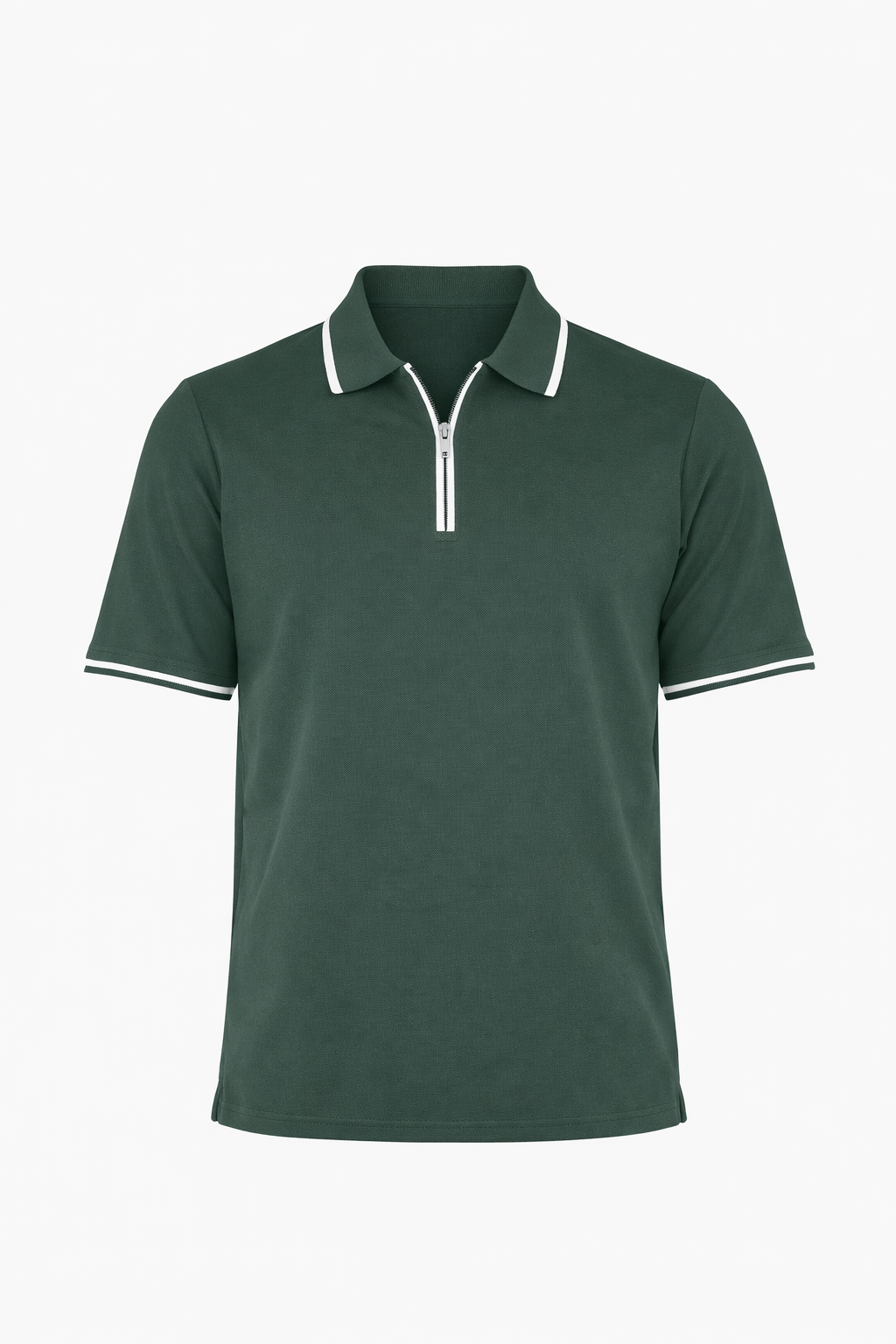Green Half Zip Polo