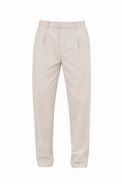 Light Beige Casual Pants