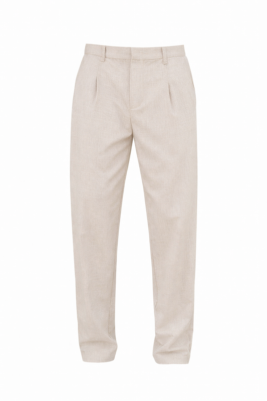 Light Beige Casual Pants