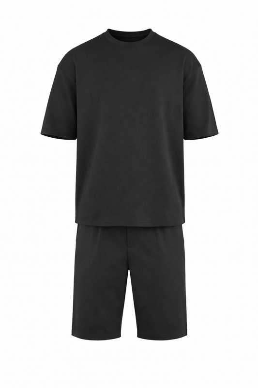 T-shirt & Short Black Set