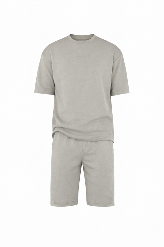 T-shirt & Short Grey Set