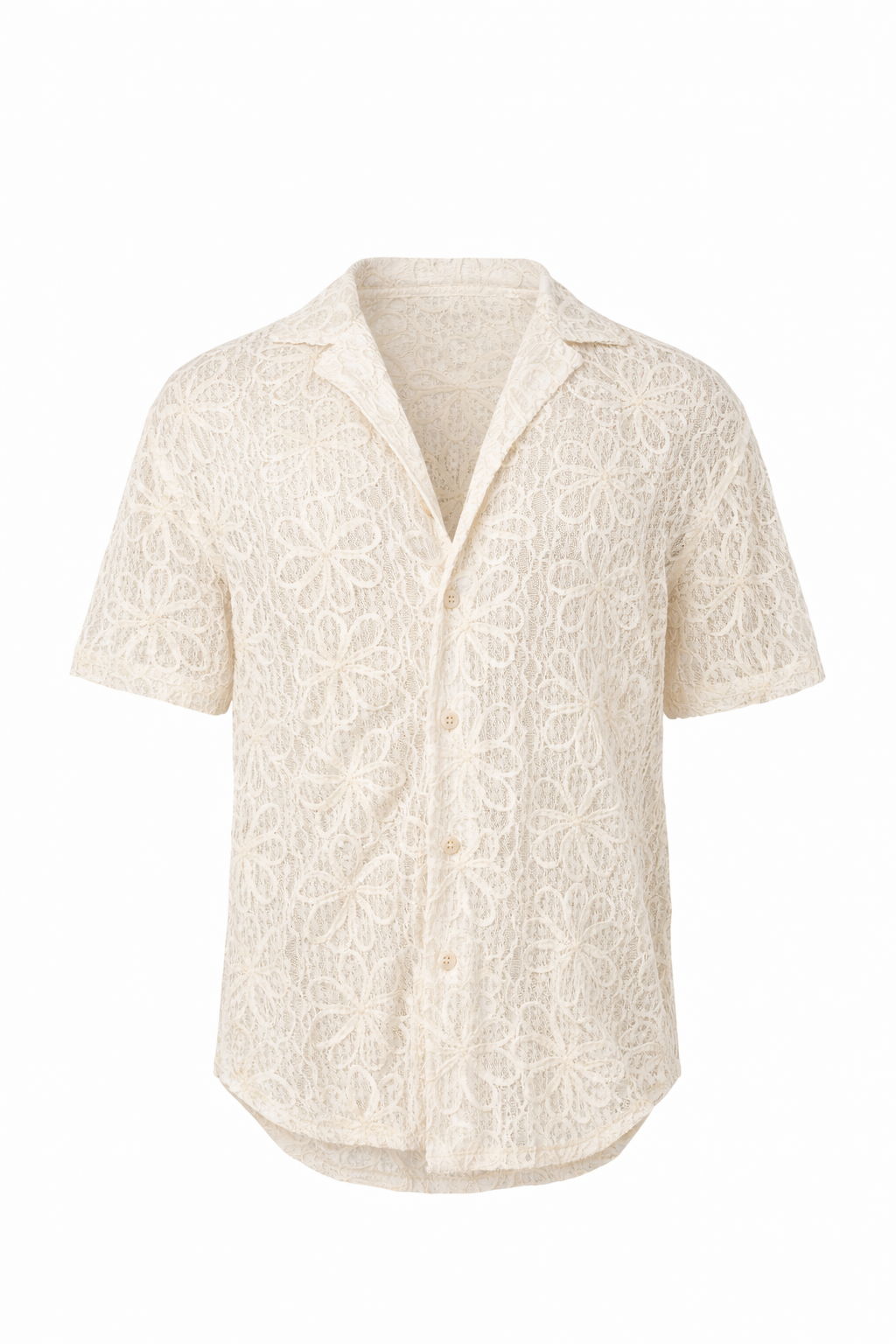 Beige/Off-White Transparent Chemise