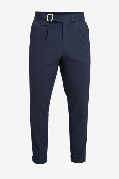 Dark Navy Blue High Waist Pants
