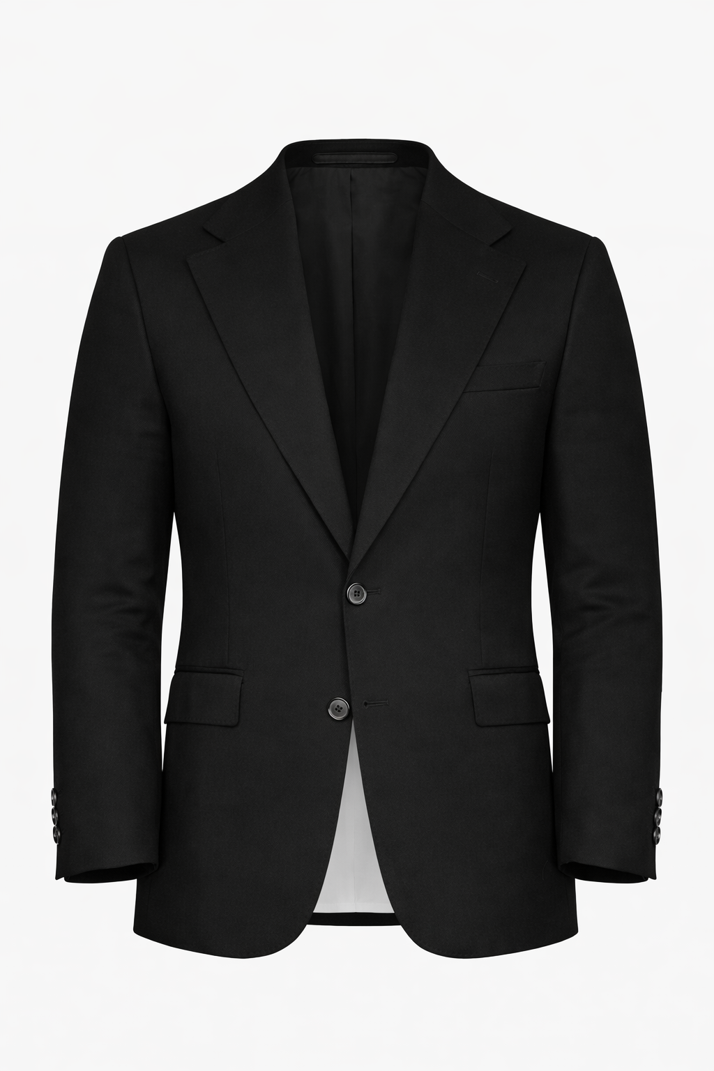 Black Notch Lapel Blazer