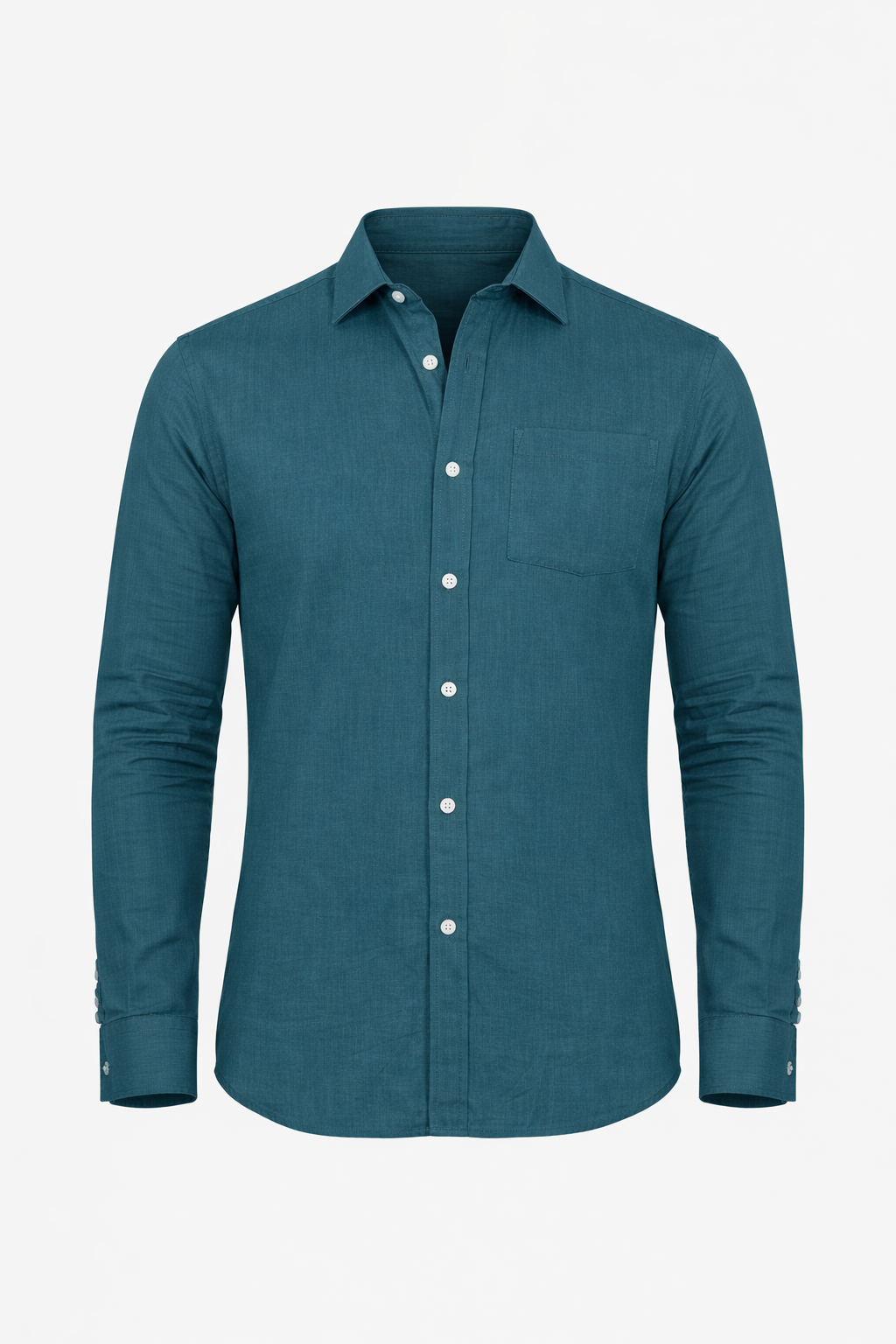 Dark Green Linen Chemise