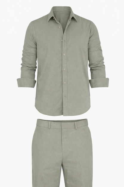 Olive Green Chemise Set