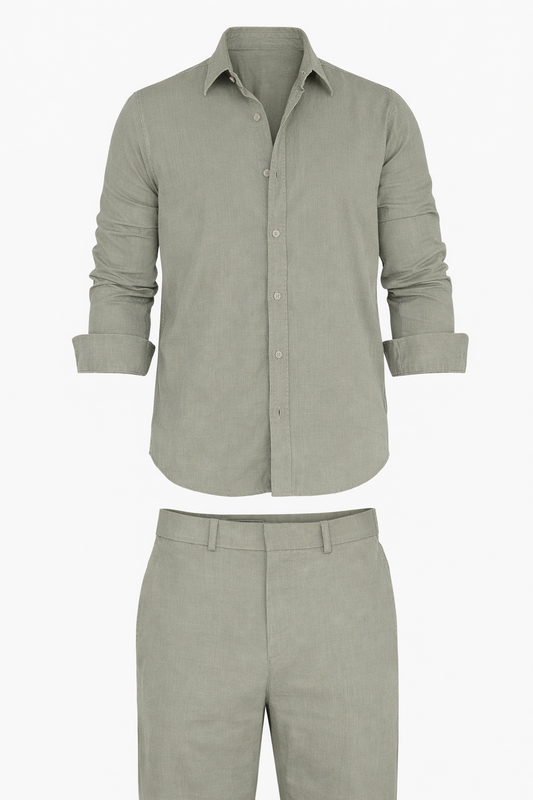 Olive Green Chemise Set