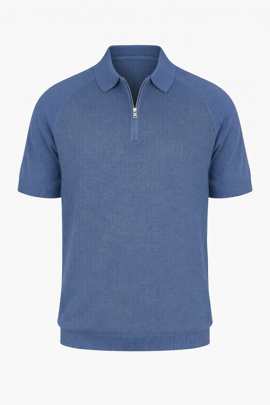 Navy Blue Half Zip Polo