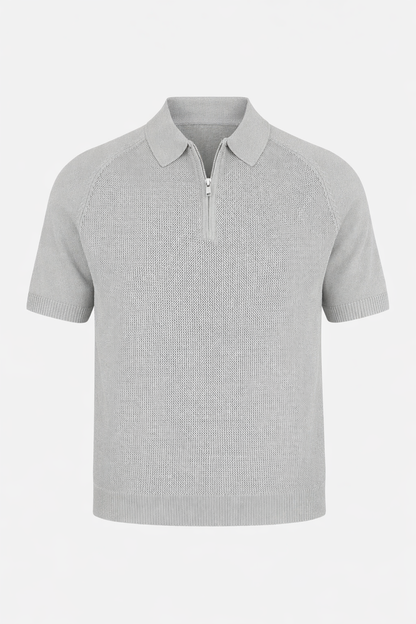 Olive Green Half Zip Polo