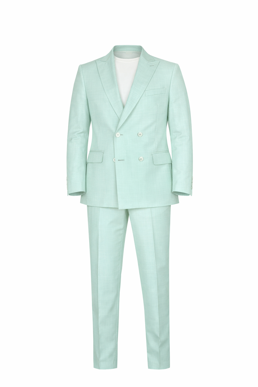 Aqua(Opal) Dubetti Peak Lapel Suit