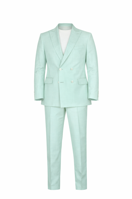 Aqua(Opal) Dubetti Peak Lapel Suit