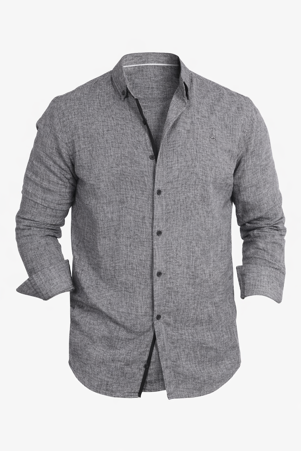 Dark Grey Linen Shirt