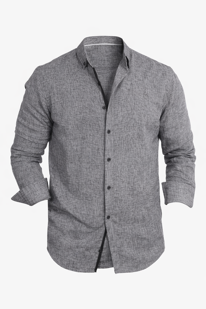 Dark Grey Linen Shirt