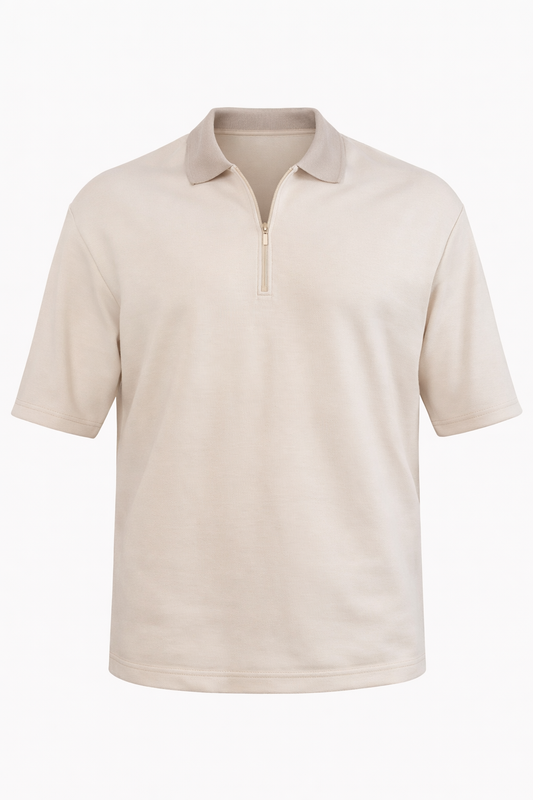 OFF-White Half Zip Polo