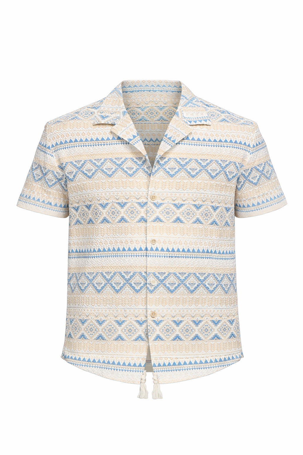 Off-White and Baby Blue Chemise