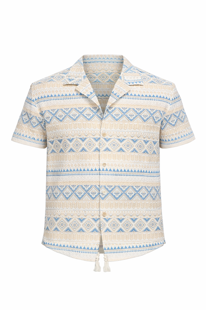 Off-White and Baby Blue Chemise