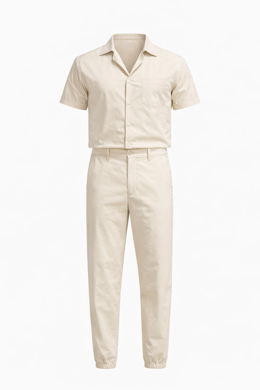 White Parachute Chemise Set