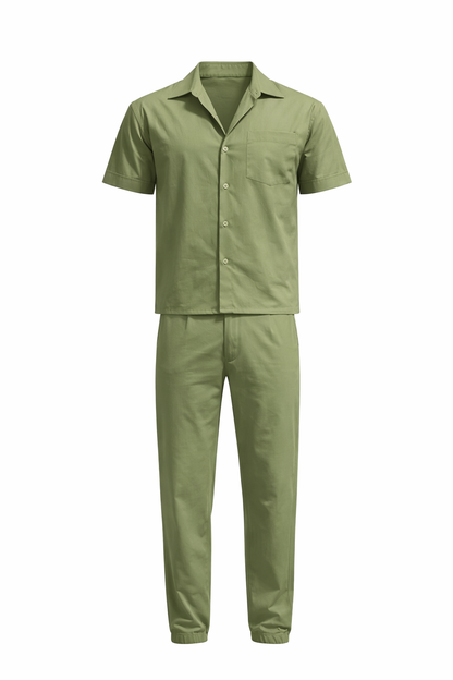 Green Parachute Chemise Set