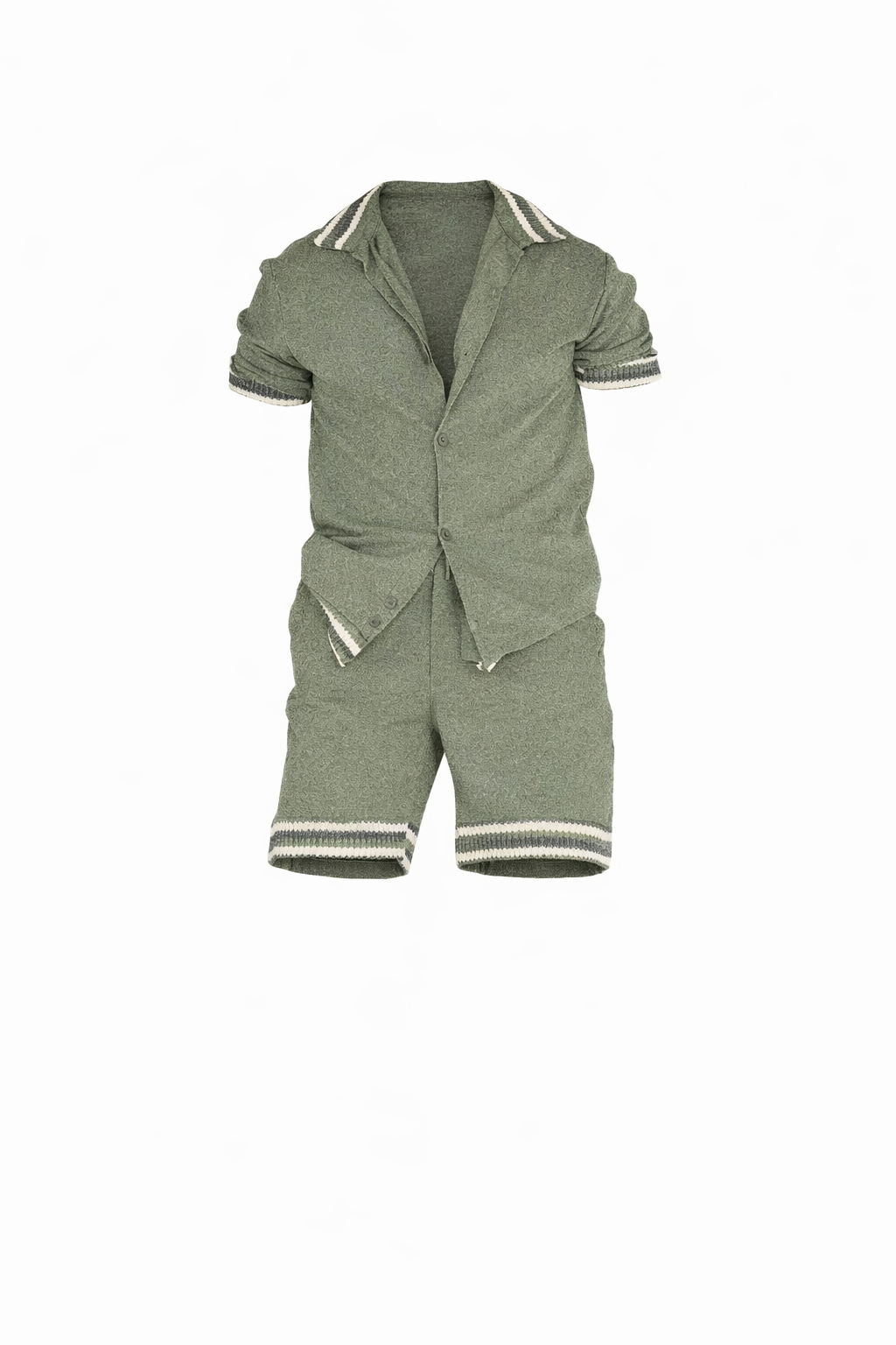 Light Mint Chemise and Short Cotton Set