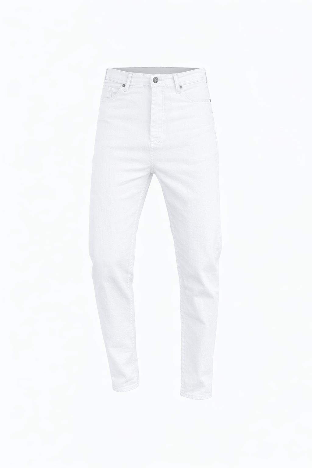 White Boyfriend Jeans