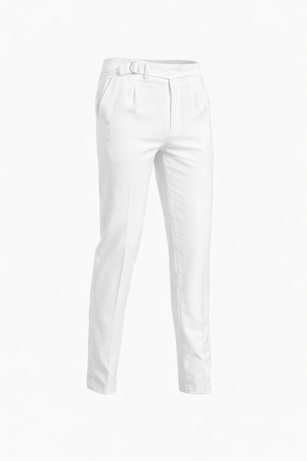 White High-waist pants