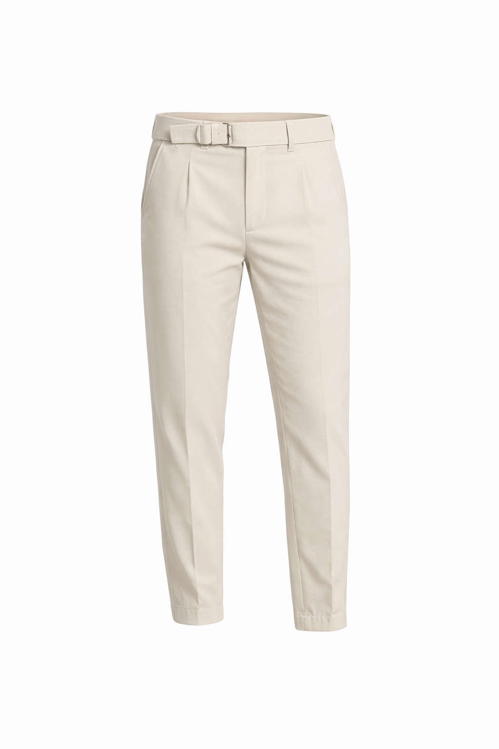 Beige High-waist pants