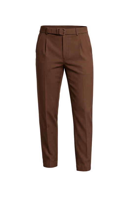 Brown High-waist pants