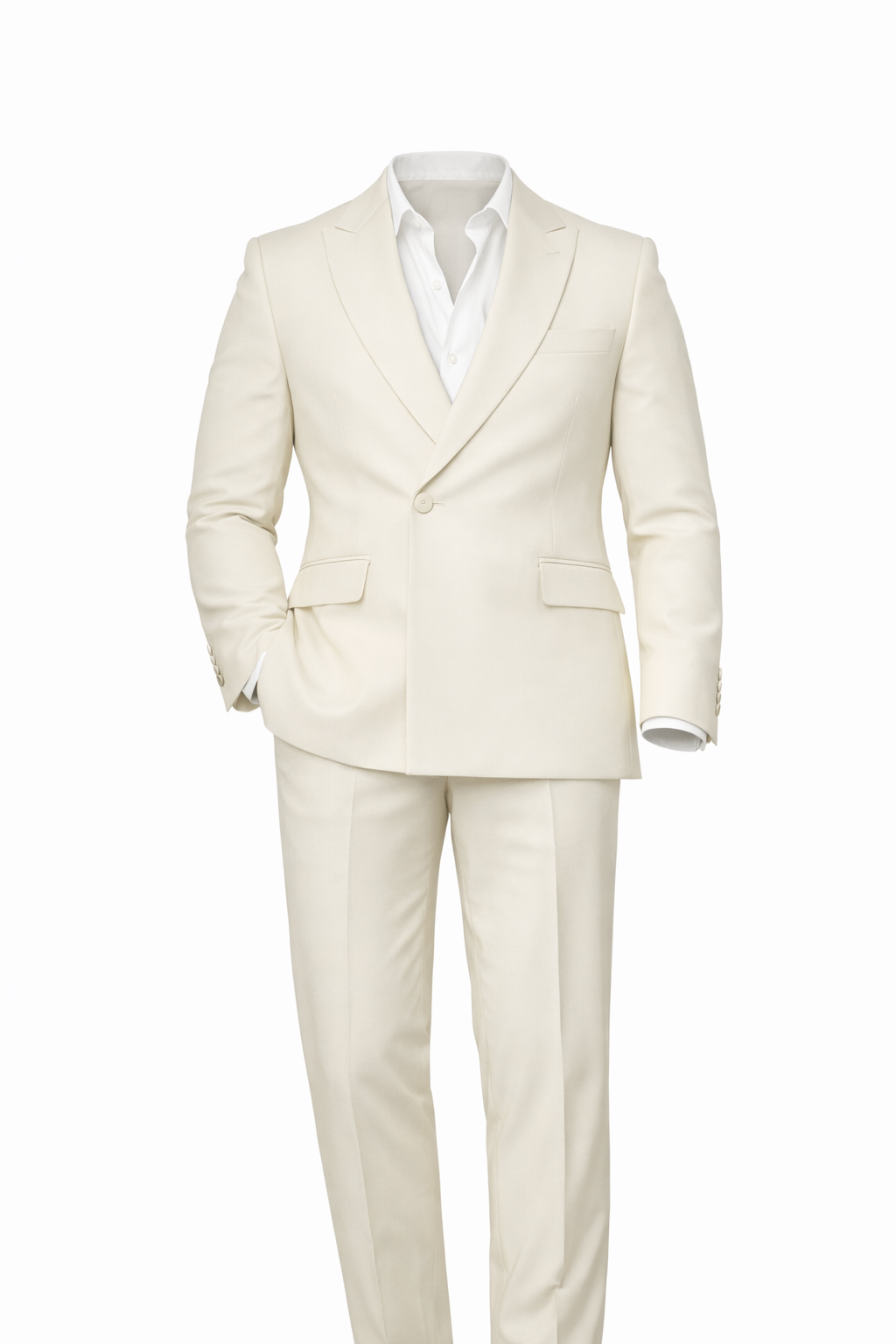Off-White Peak Lapel Suit