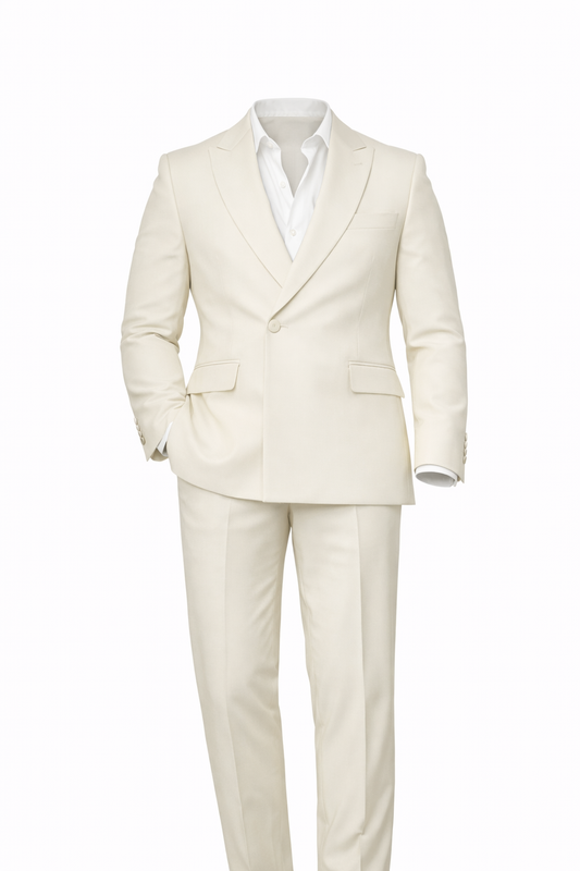 Off-White Peak Lapel Suit