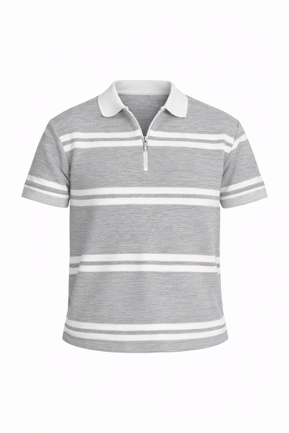 Gray/White Polo
