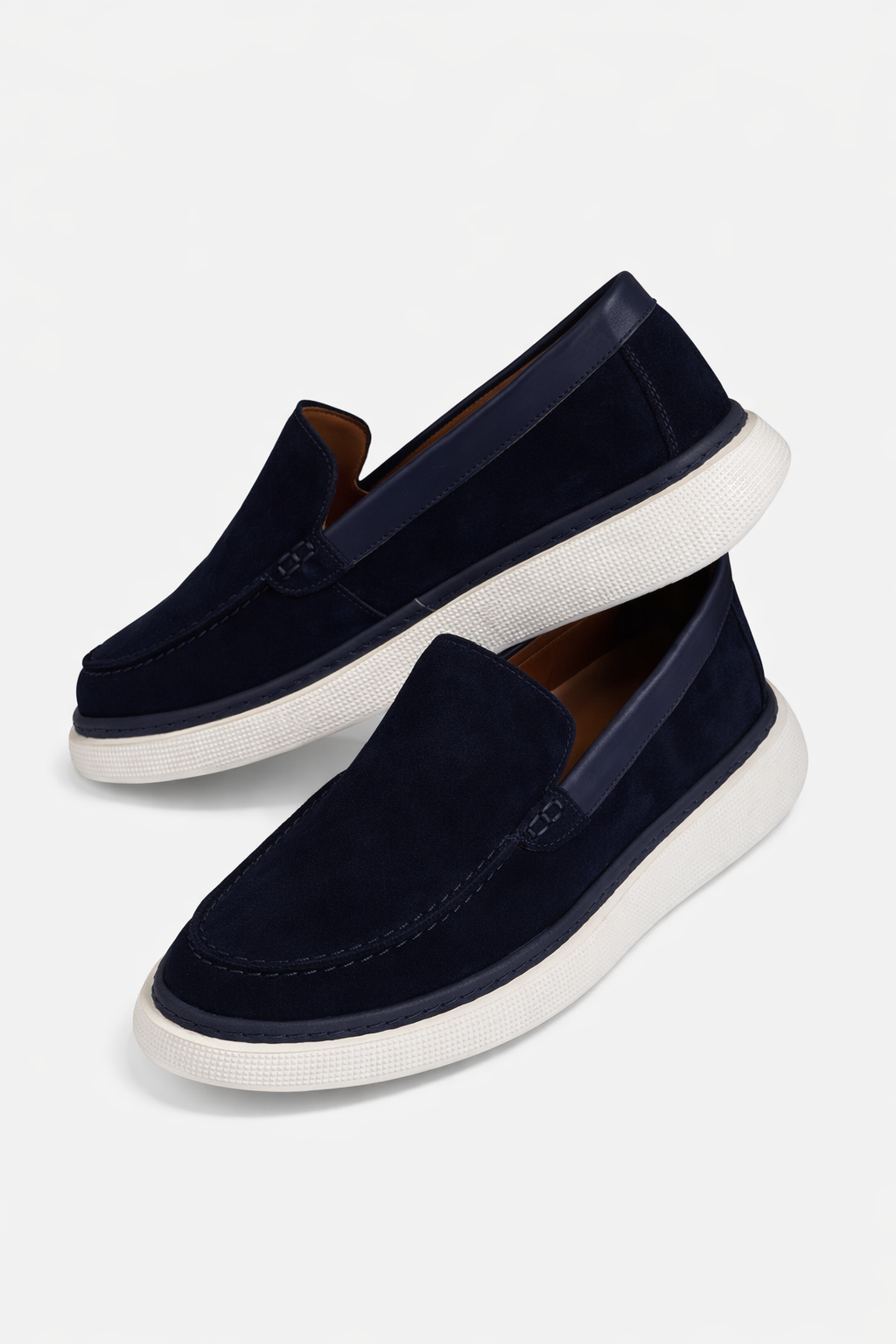 Black/White Loafers Chamois