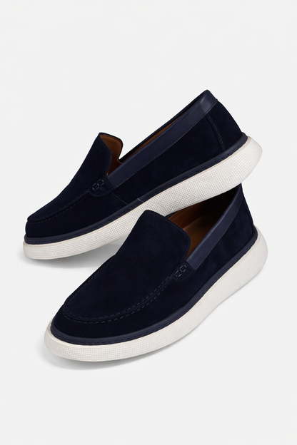 Black/White Loafers Chamois