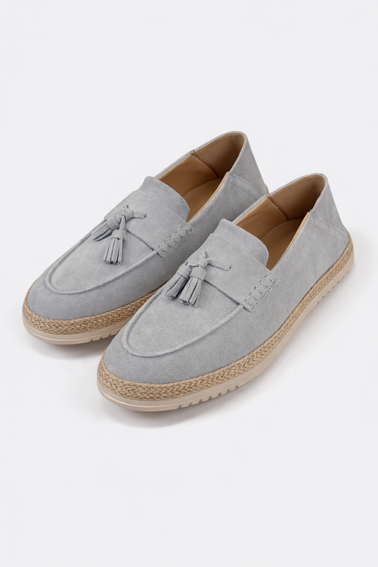Baby Blue Loafers Chamois