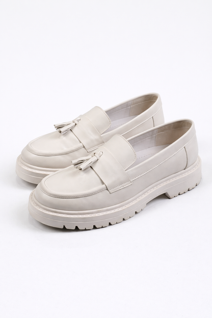 Full White leather Shoes