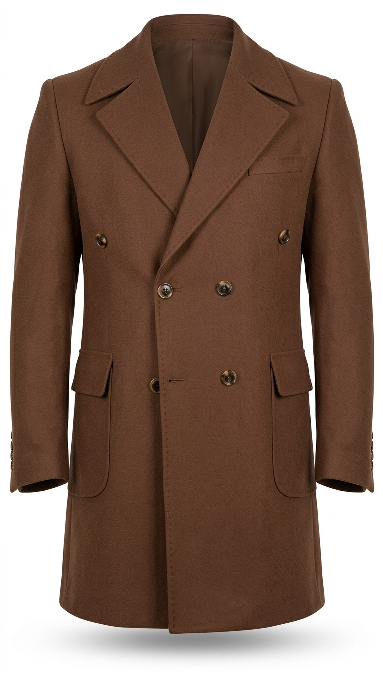 Notch Lepel Dubetti Coat In Brown