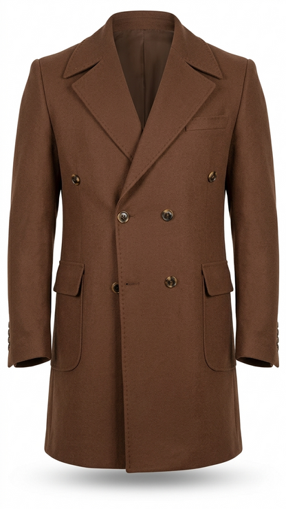 Notch Lepel Dubetti Coat In Brown