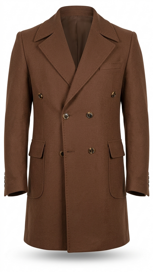 Notch Lepel Dubetti Coat In Brown