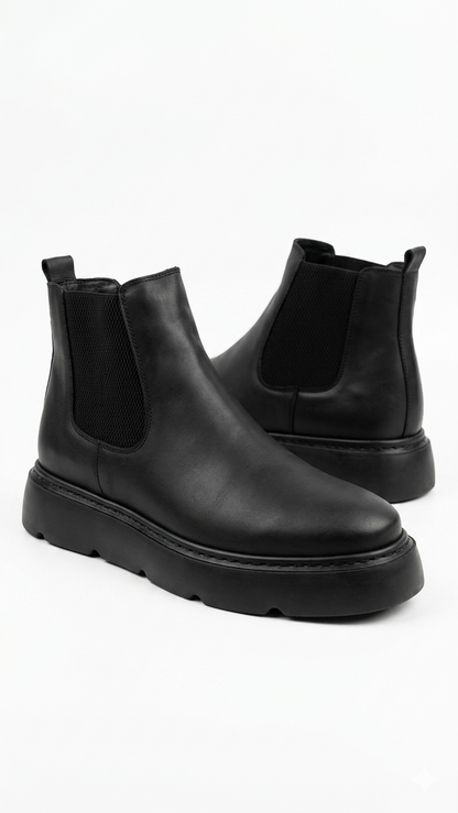 Black Leather Ozero Boots