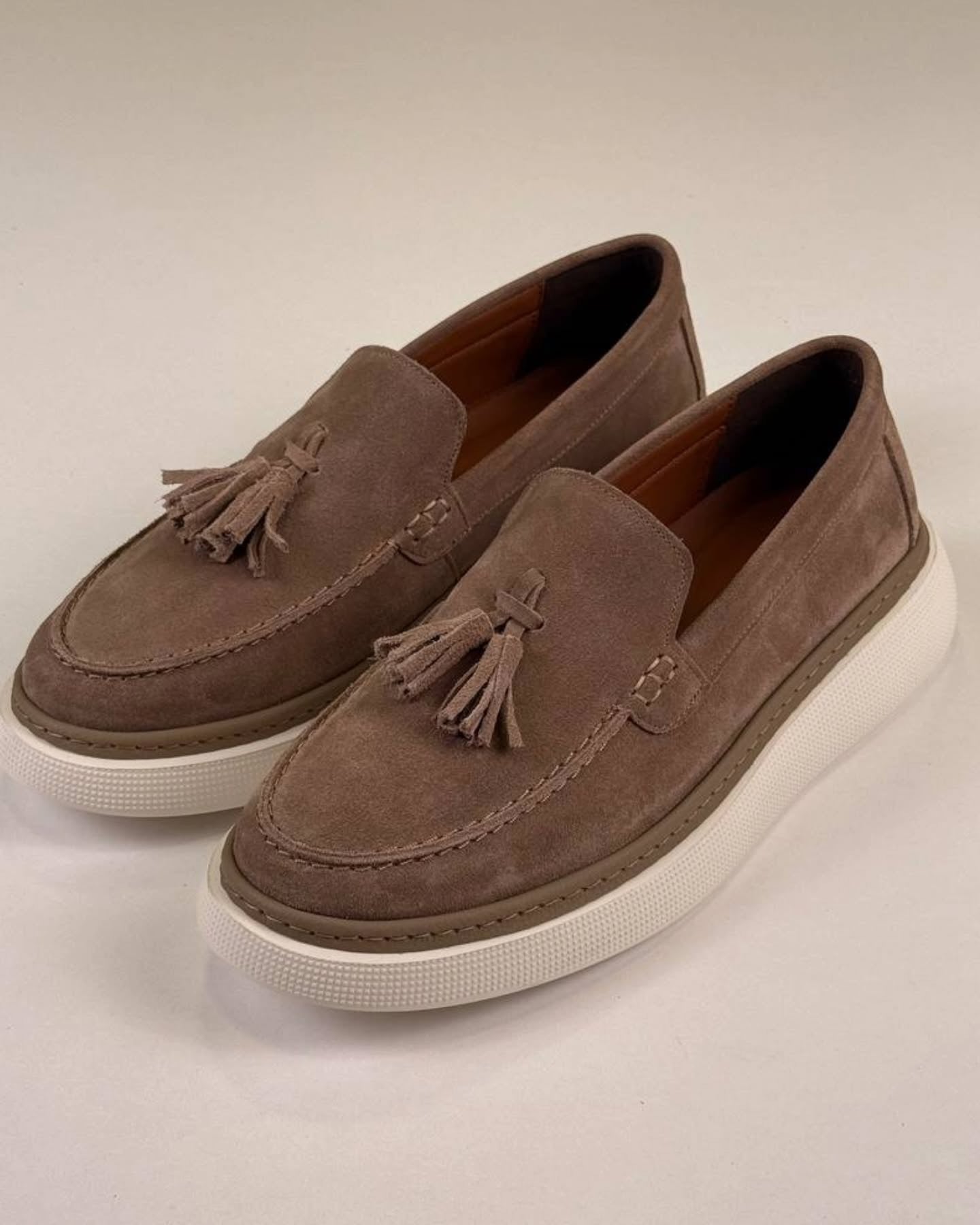 Brown Chamois Loafers
