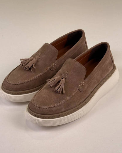 Brown Chamois Loafers