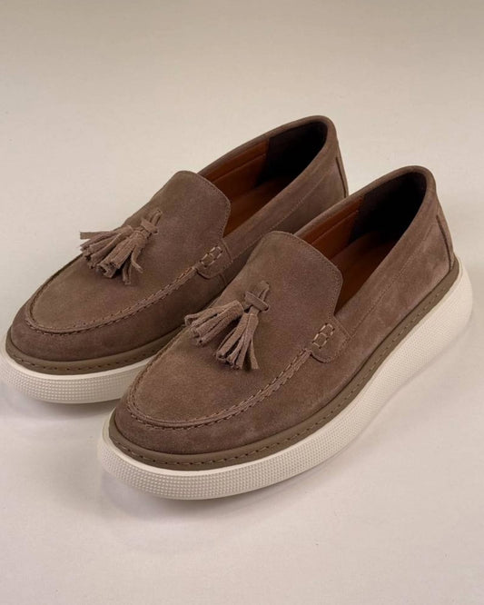 Brown Chamois Loafers
