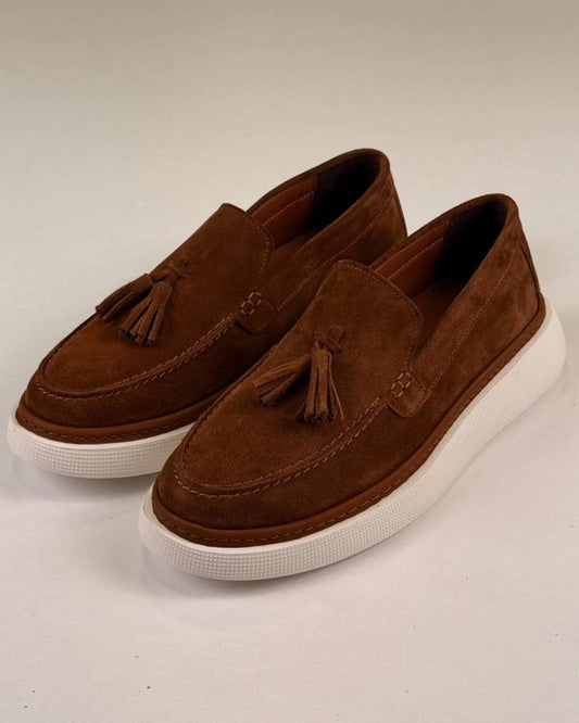 Brown Chamois Loafers