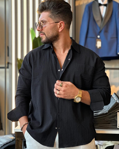 Black Over Size Shirt