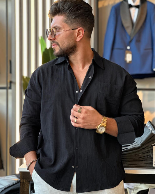 Black Over Size Shirt
